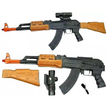 Army Special Force AK-47 Assault Rifle Toy Gun - Light Sound Vibration