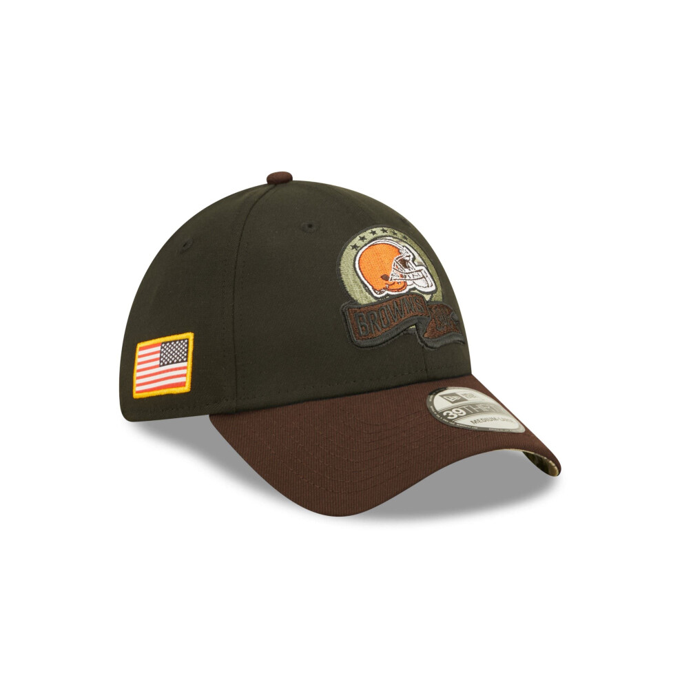 New Era Men's Black/Brown Cleveland Browns 2022 Salute to Service 39TH