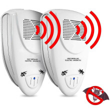 (UK Plug) Ultrasonic Bat Repellent Pack Of 2 - Get Rid Of Bats In 72 Hours