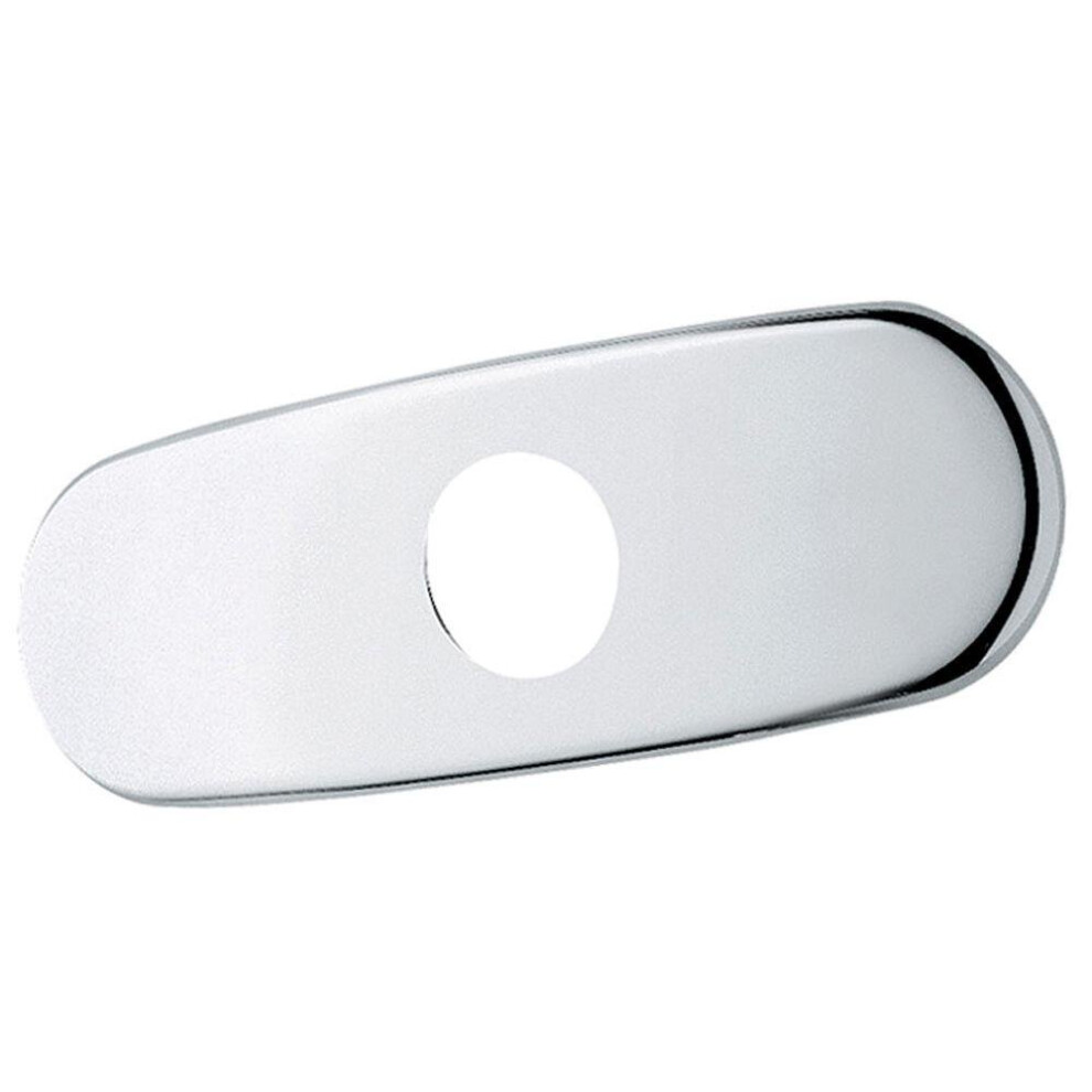 Grohe 07 551 000 6-Inch Euro Escutcheon Plate For Covering Unused Moun