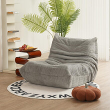 (Light gray, Single seater) Corduroy sofa set, customizable without assembly, high-density elastic foam