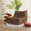(Brown, Single seater) Corduroy sofa set, customizable without assembly, high-density elastic foam 1