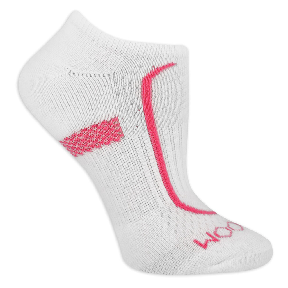 Fruit of the Loom Womens CoolZone Cotton Cushioned No Show Tab Socks 6