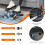 Homcom HOMCOM Mini Stepper Step Machine w/ Cushion Mat for Leg Arm Full Body Training 20