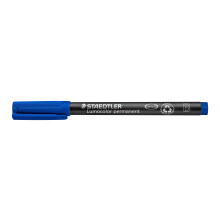 Staedtler Lumocolor Permanent Pen 314-3 Broad 1025mm Line-Blue (Pack of 10) Box of 10 (314-3 Ve)