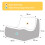 (Brown, Single seater) Corduroy sofa set, customizable without assembly, high-density elastic foam 3