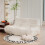 (Beige, 2 seater) Corduroy sofa set, customizable without assembly, high-density elastic foam 1