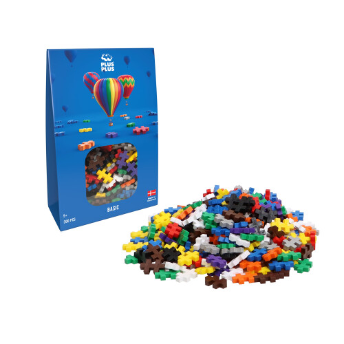 PLUS PLUS - Mix Base - 300 Pezzi, Gioco di Costruzione STEM/STEAM per Bambini