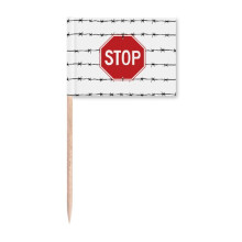 Logo No Entry Art Deco  Fashion Toothpick Flags Marker Topper Party Decoration