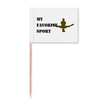 Like Sports Fitness Balanced Vaulting Horse Toothpick Flags Marker Topper Party Decoration