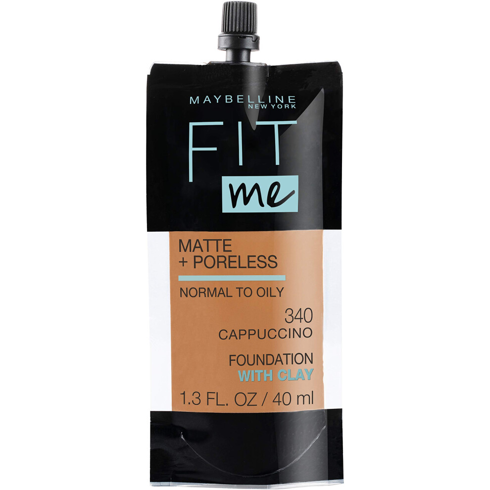 Maybelline New York Fit Me Matte  Poreless Liquid Foundation  Pouch Fo