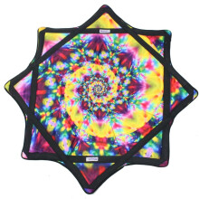 Zeekio Mougee Classic Flow Star-28 Zoll-Durable und Lebendige Muster (Flower Power (Lila/Blau))