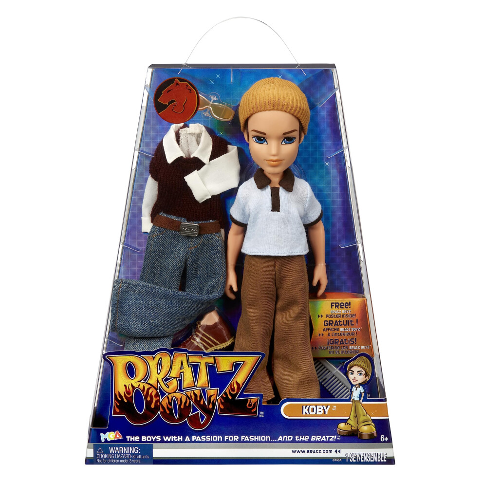 Bratz Original Fashion Doll Koby Boyz Series 3 with 2 Outfits and Post