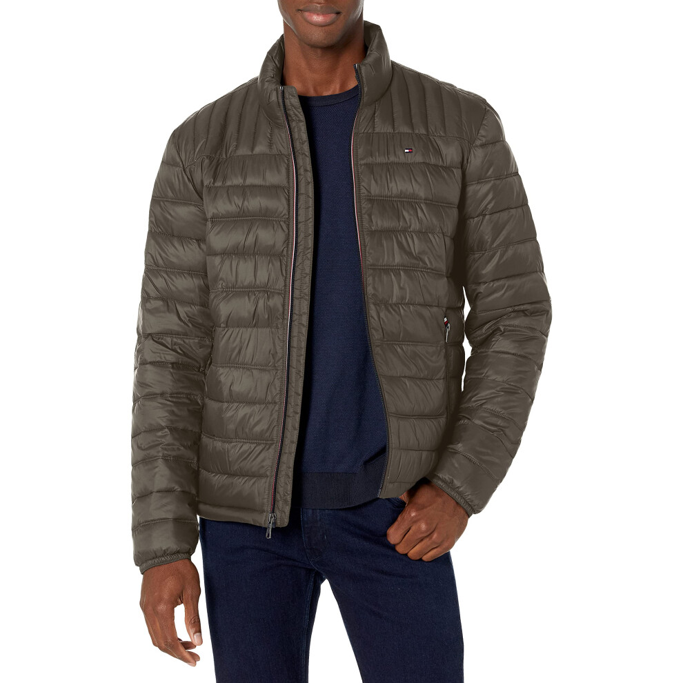 Tommy Hilfiger Mens Ultra Loft Lightweight Packable Puffer Jacket (Sta