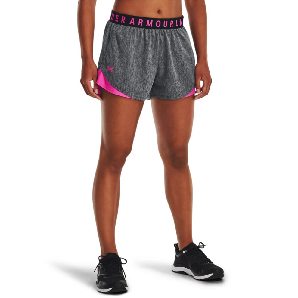 Under Armour Women's Play Up Twist 3.0 Shorts  (003) Black Light Heath