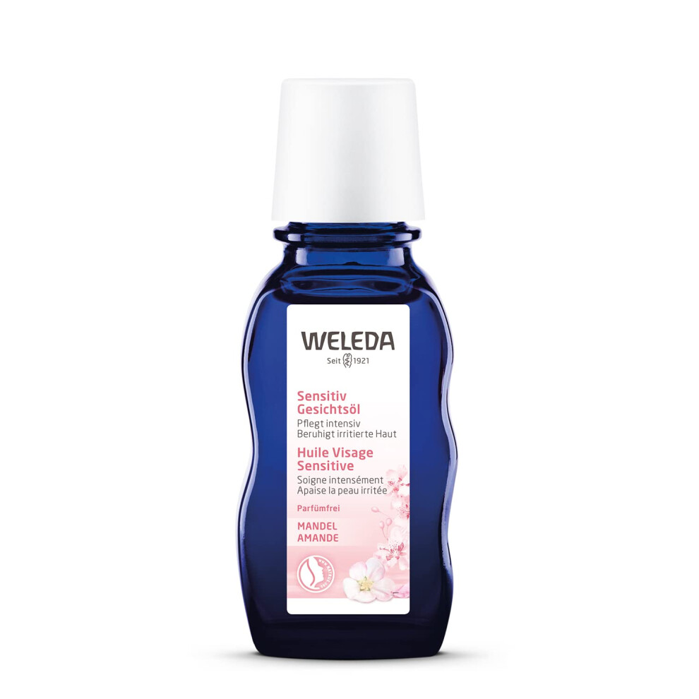 Weleda Sensitive Care Calming Face Oil  1.7 Fluid Ounce  Plant Rich Mo