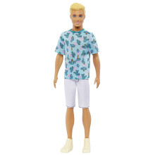 Barbie Fashionistas Ken Fashion Doll #211 avec cheveux blonds et cactus bleu