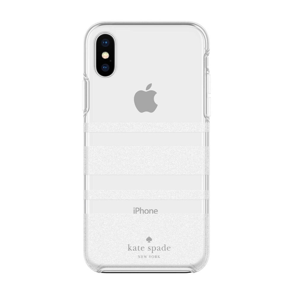 kate spade new york Charlotte Stripe Case for iPhone Xs Max - White Gl