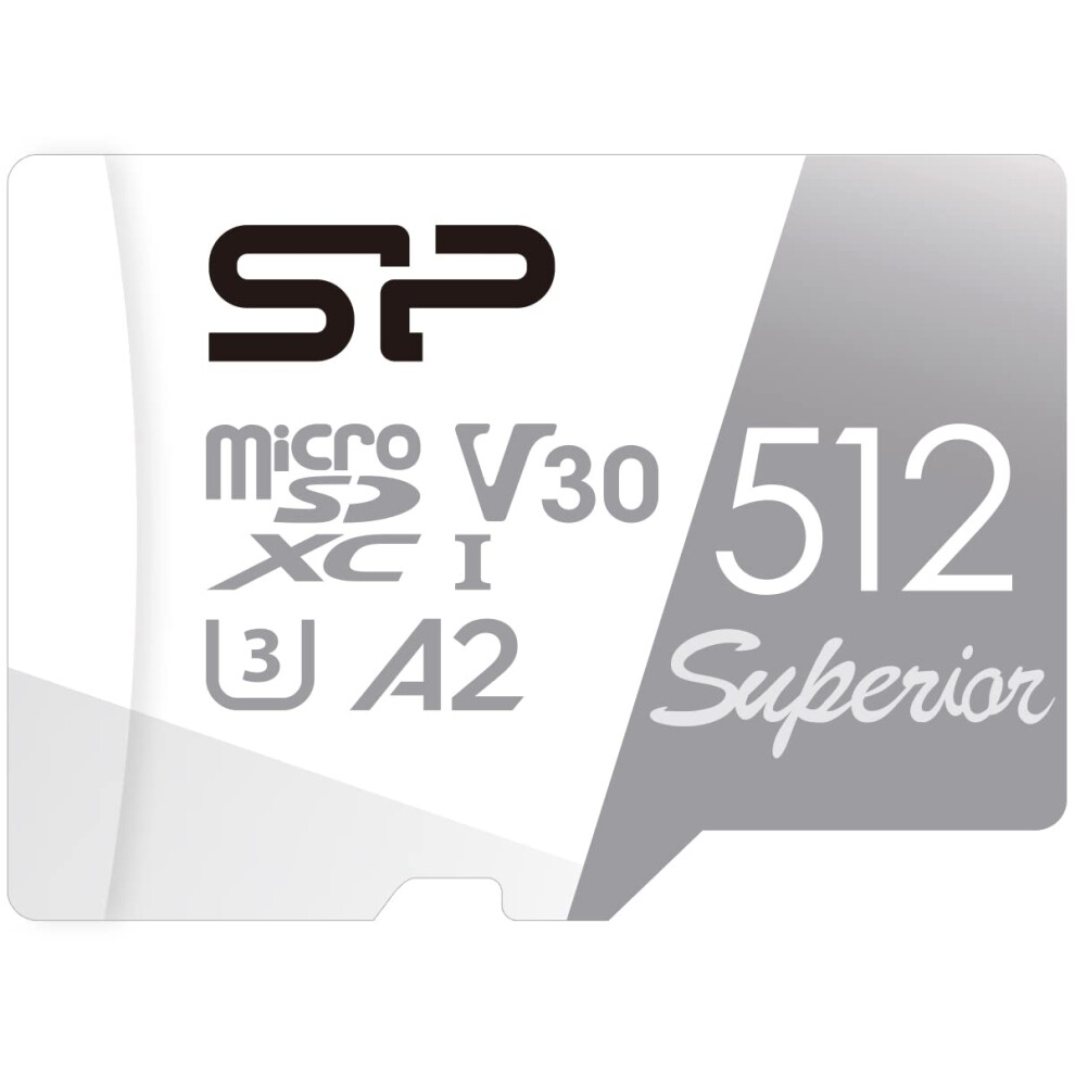 Silicon Power 512Gb Superior Micro Sdxc Uhs-I (U3) V30 4K A2 With Ada 886576059631