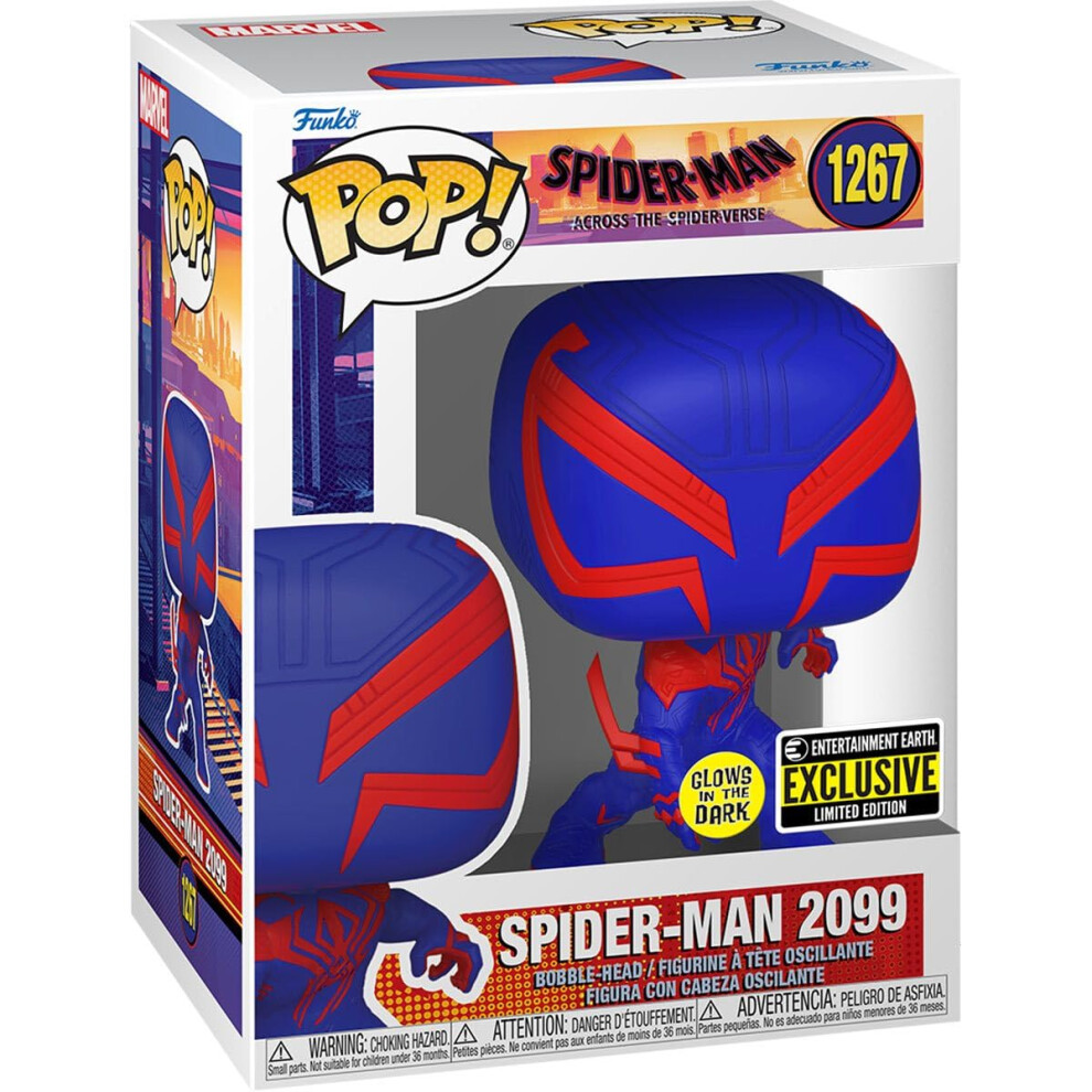 Funko Pop Spider-Man Across The Spider-Verse Spiderman 2099 GITD Figur