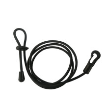 (Black) Paddle Leash Surfboard Assault Boat Canoe Special Belt Elastic Pulp Belt Marine