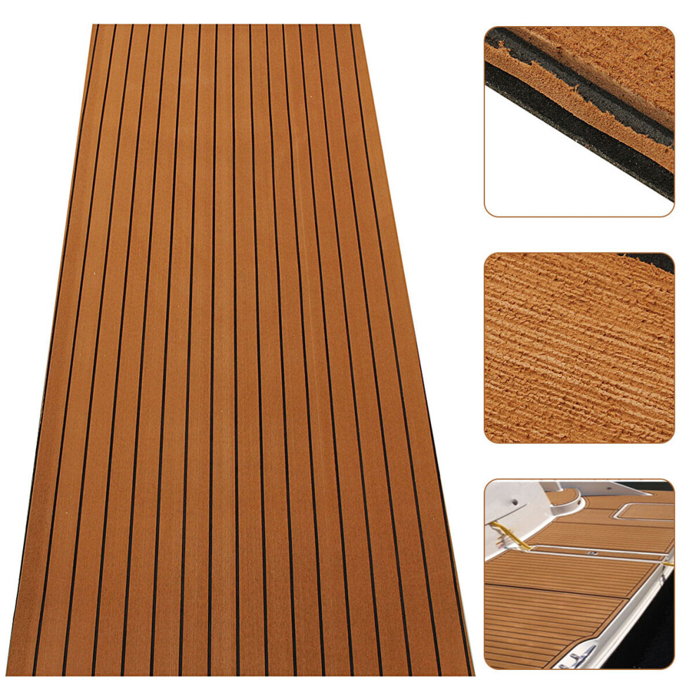 240cm x 90cm x 5mm EVA Foam Teak Sheet Boat Yacht Synthetic Teak Decking With Glue