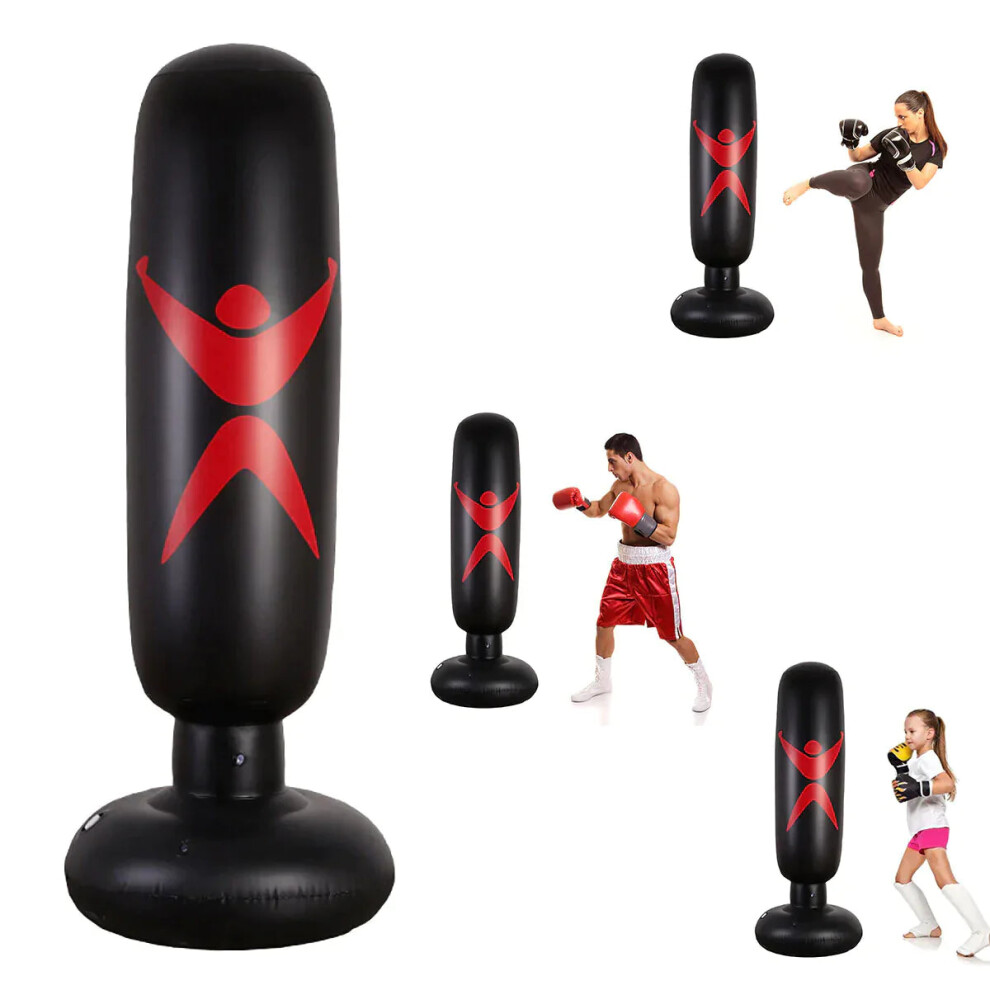Photos - Punching Bag / Ball GreenZech 160cm Punch Bag Inflatable Boxing Column Tumbler Family Game Home Fitness Sport Sandbag 