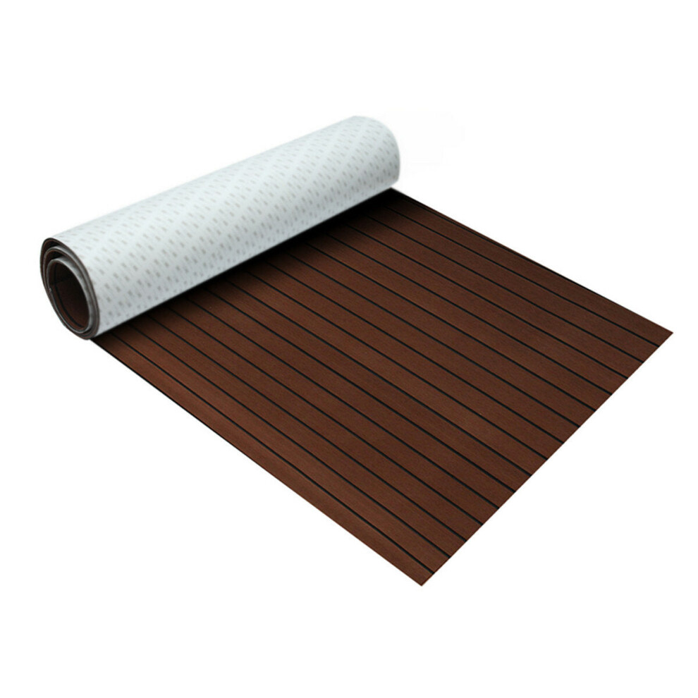 (Dark Brown + Black Stripes) 8 Styles 900x2000x5mm Marine Flooring Faux Teak EVA Foam Decking Sheet