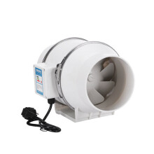 (EU Plug) 4 Inch 45W Silent Fan Extractor Duct Hydroponic Inline Exhaust Industrial Vent