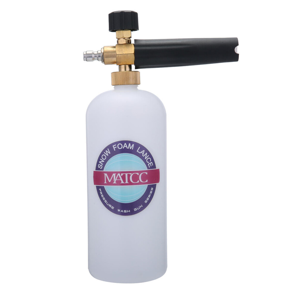 Adjustable Foam Lance Washer Soap 1L Bottle Car Wash 1/4 Inch Inlet 4250937603539