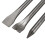3 Pcs 7'' Length Air Hammers Punch Chipping Chisel Set Round Bar Tool Accessory 6