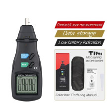 (TA8146C) 2.5~99999 RPM Digital Tachometer LCD Display Non-Contact Digital Laser Tachometer Speed Meter