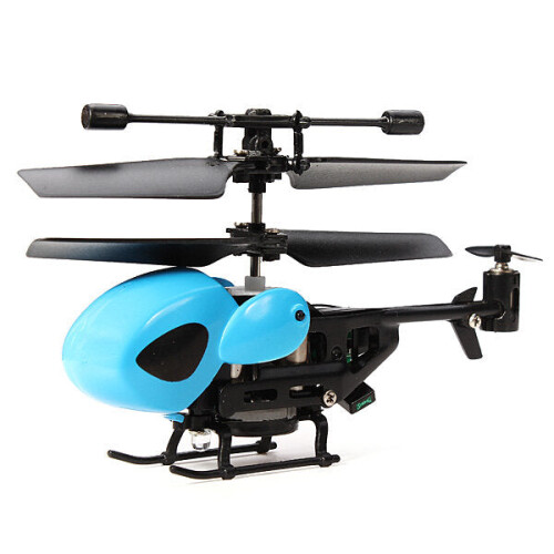 (Blue) 3.5CH Super Mini Infrared RC Helicopter With Gyro Mode 2
