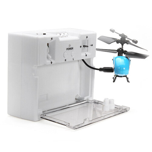 (Blue) 3.5CH Super Mini Infrared RC Helicopter With Gyro Mode 2 2