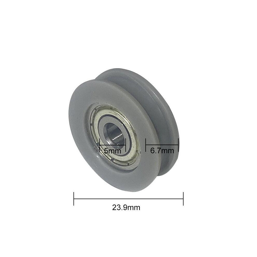 (24mm 625) Nylon U-Groove Bearings - Double Metal Shielded Chrome Steel Ball Bearings (10pcs) | Sourcing Map-image-OPC-PFKT7HB-NEW