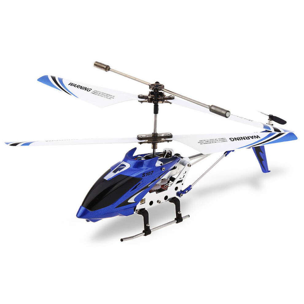 (Blue) 3CH Anti-collision Anti-fall Infrared Mini Remote Control Helicopter With Gyro for RC Helicopter Toys RTF