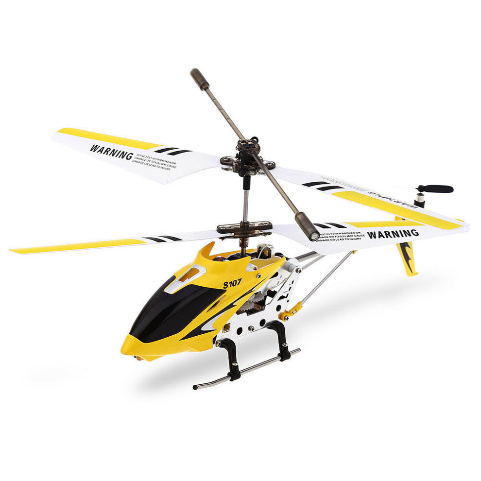 (Yellow) 3CH Anti-collision Anti-fall Infrared Mini Remote Control Helicopter With Gyro for RC Helicopter Toys RTF