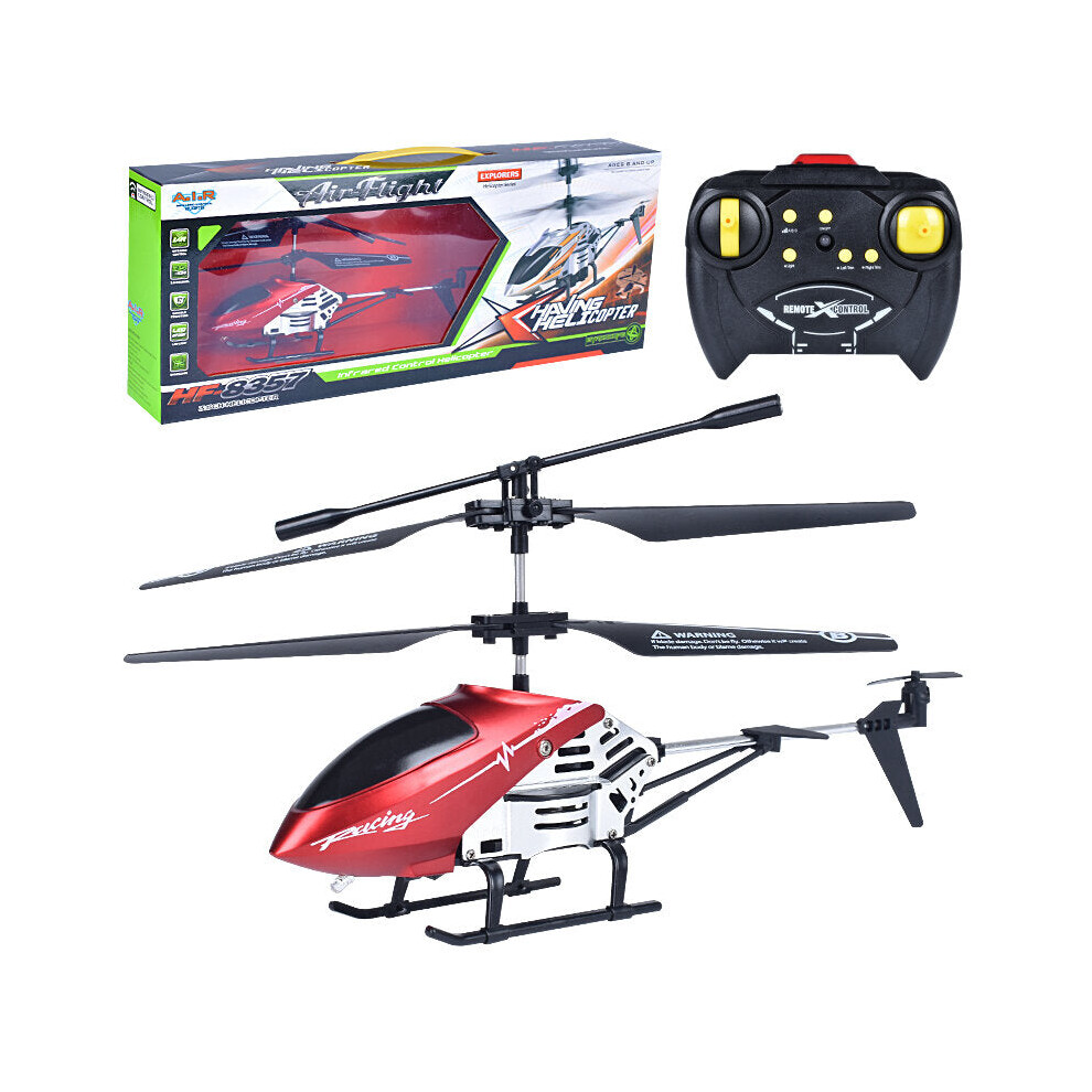 (Pink) 3.5CH Anti-collision Anti-fall Alloy RC Helicopter RTF for Children