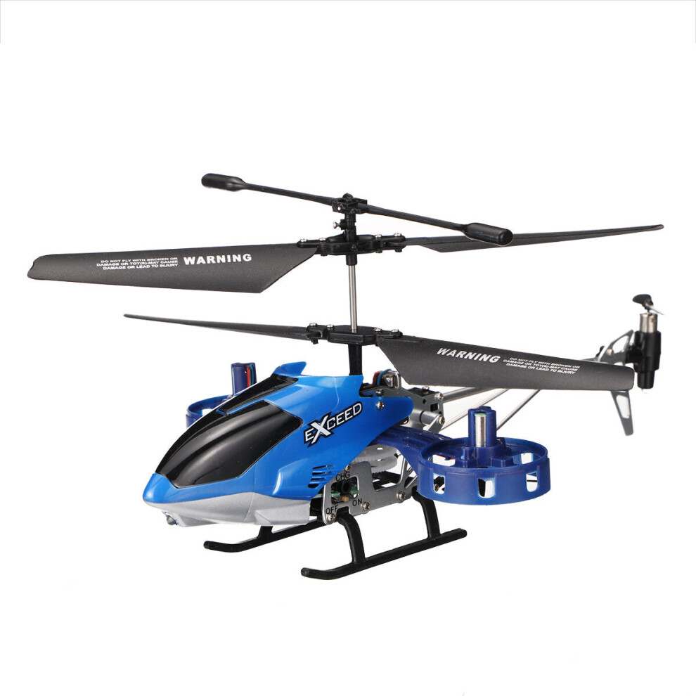 (Blue) 2.4G 4CH Altitude Hold RC Helicopter RTF Alloy Electric RC Model Toys