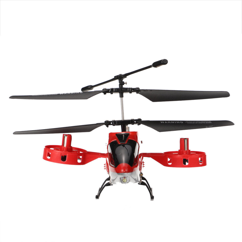 (Red) 2.4G 4CH Altitude Hold RC Helicopter RTF Alloy Electric RC Model Toys