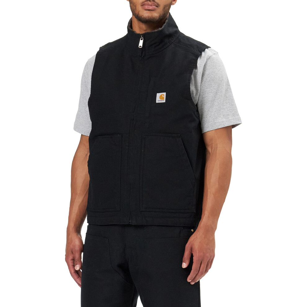 carhartt mens Sherpa Lined Mock-neck Vest (Big & Tall) Work Utility Ou