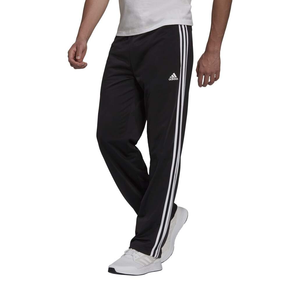 adidas Men's Essentials Warm-up Open Hem 3-stripes Tracksuit Bottoms