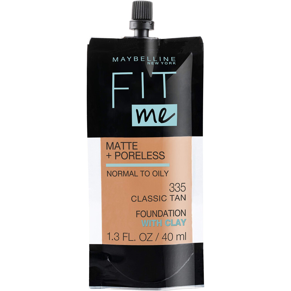 Maybelline New York Fit Me Matte + Poreless Liquid Foundation  Pouch F