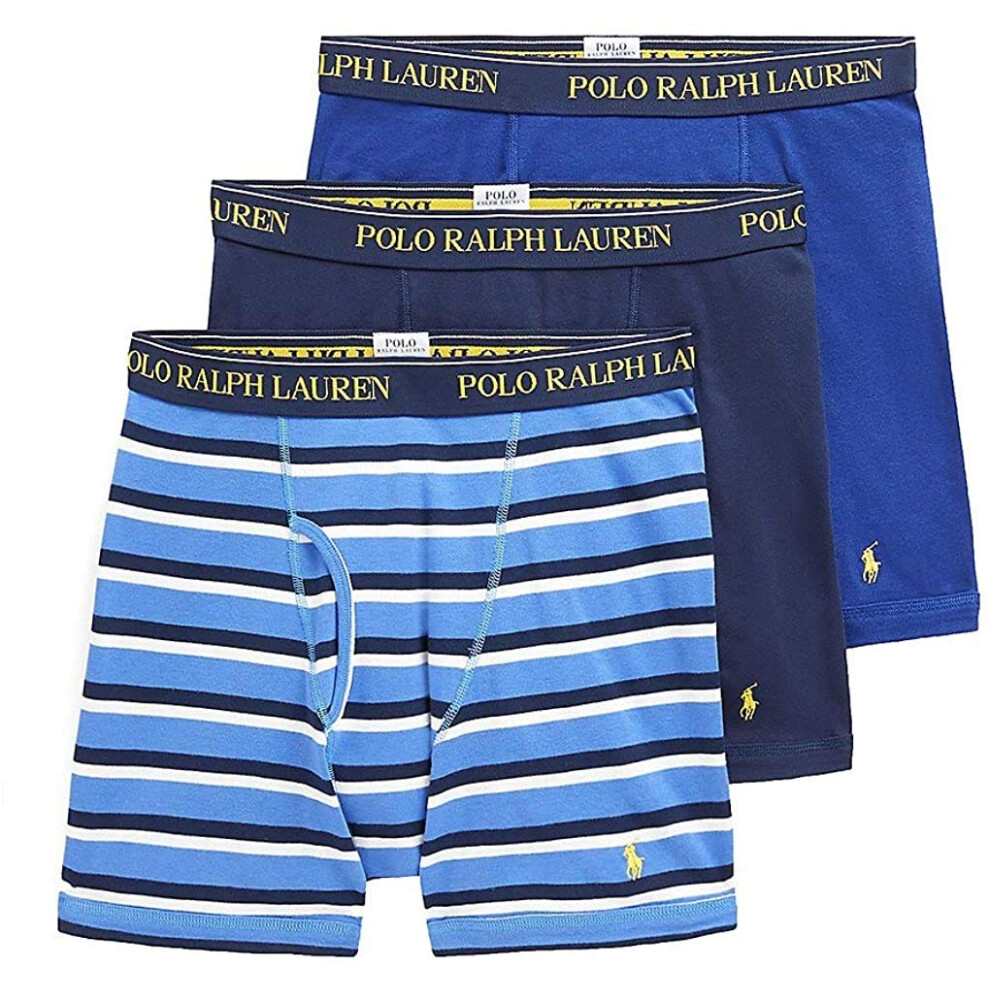 Polo Ralph Lauren Men's Stretch Classic Fit Knit Boxer Briefs 3-Pack (