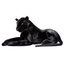Deluxe Paws Large Black Panther Realistic Stuffed Plush Soft Toy 100cm