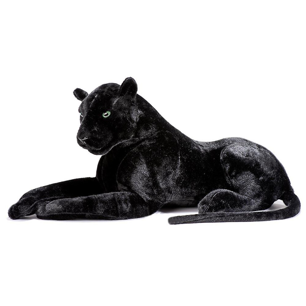 Deluxe Paws Large Panther Realistic Stuffed Plush Soft Toy 100Cm Black