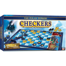 MasterPieces Officially Licensed Polar Express Checkers Board Game for Families and Kids Ages 6 and Up