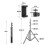 Adjustable 1.6M Tripod Stand Mobile Phone Camera 5