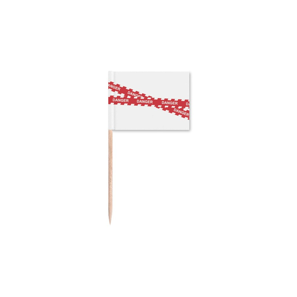 Logo Danger Line Art Deco  Fashion Toothpick Flags Marker Topper Party Decoration-image-OPC-PFKTDPK-NEW