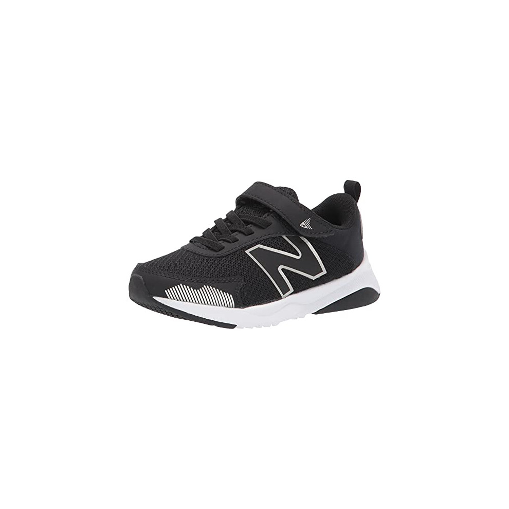 New Balance Kid's Dynasoft 545 V1 Hook and Loop Running Shoe  Black/Wh